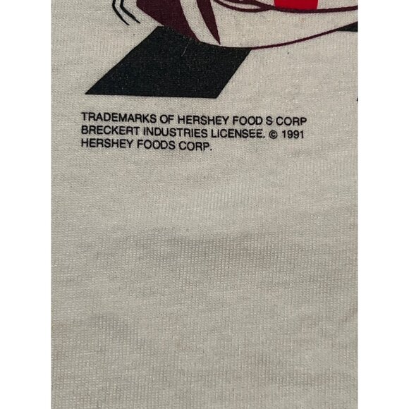 Vintage Hersheys "Now Its Time 4 Chocolate" Graphic T-Shirt XL Fruit Of The Loom - Picture 3 of 10